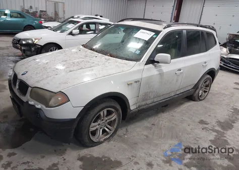 2004 BMW X3 3.0I z USA, uszkodzony, nr VIN WBXPA93404WA64062